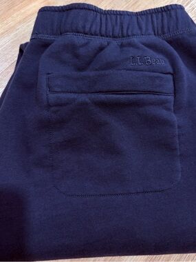 L.L.Bean Dark Navy Men's Sweatpants with Branded Waistband